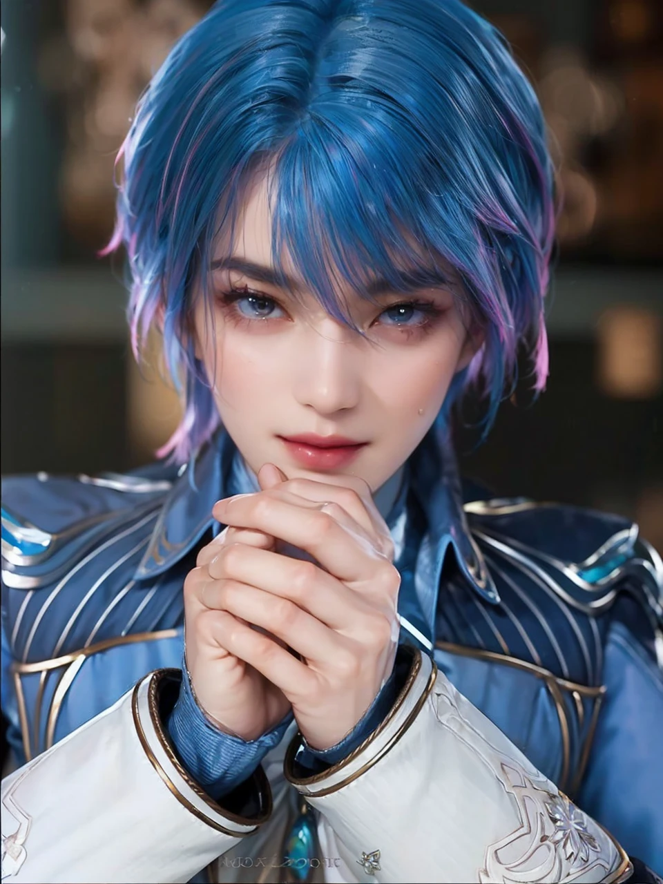 143
(20 year old woman), (surreal), (High level image quality), ((beautiful hairstyle 46)), ((short hair:1.46)), (breasted:1.1), (lipsticks)