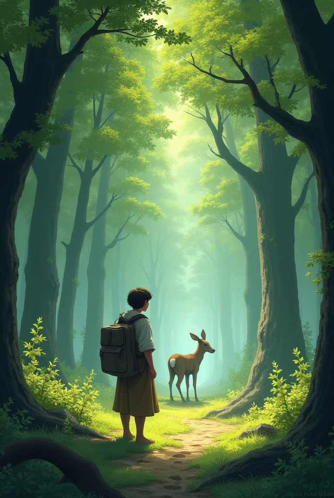 Thanking the deer, you bid farewell and continue your journey through the forest, wondering what other wonders and dangers await you.