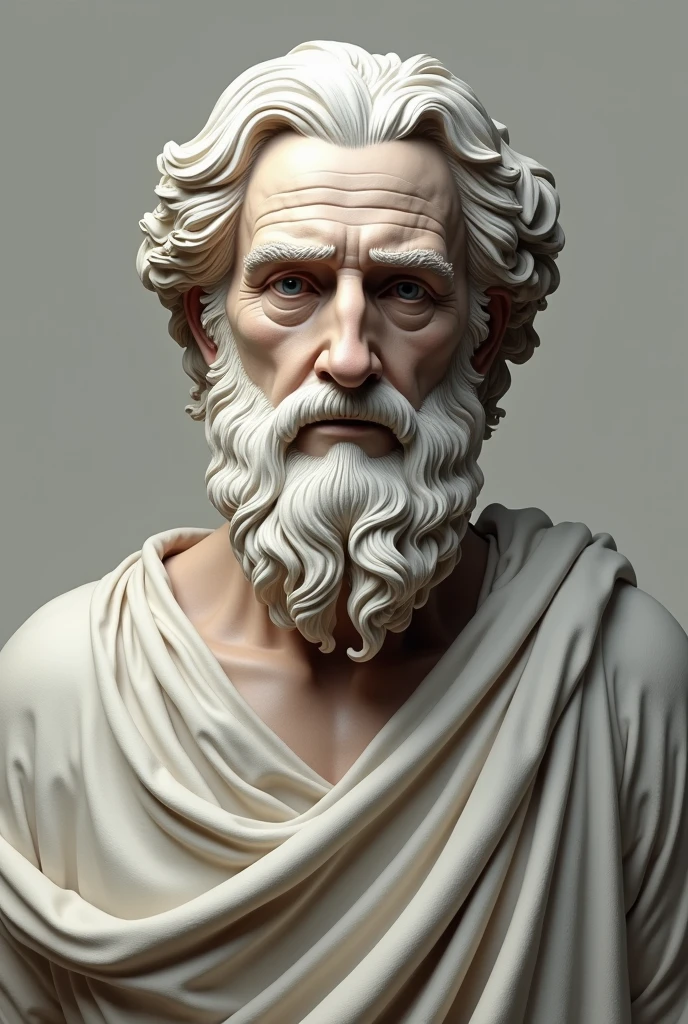 create the image of the philosopher Anaxagoras from the front, based on existing statues of his image