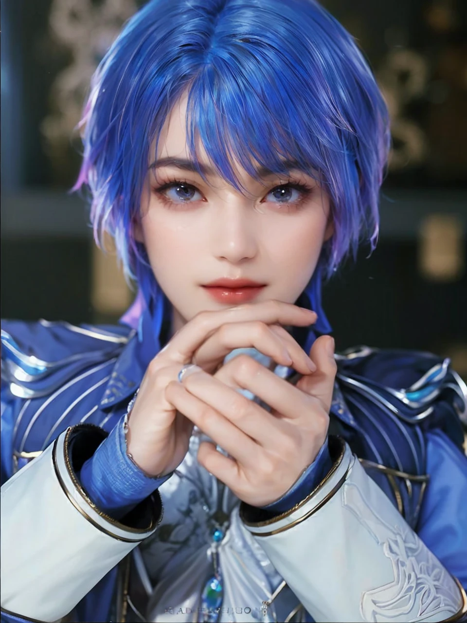 143
(20 year old woman), (surreal), (High level image quality), ((beautiful hairstyle 46)), ((short hair:1.46)), (breasted:1.1), (lipsticks)
