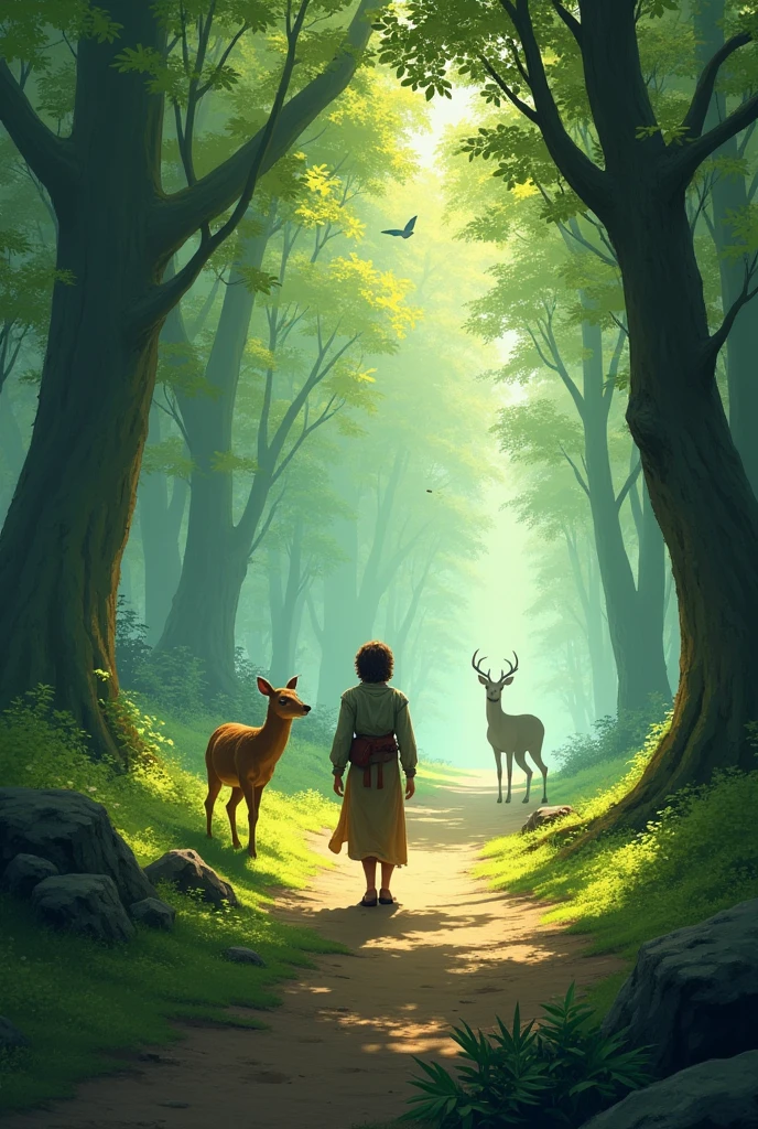 Thanking the deer, you bid farewell and continue your journey through the forest, wondering what other wonders and dangers await you.