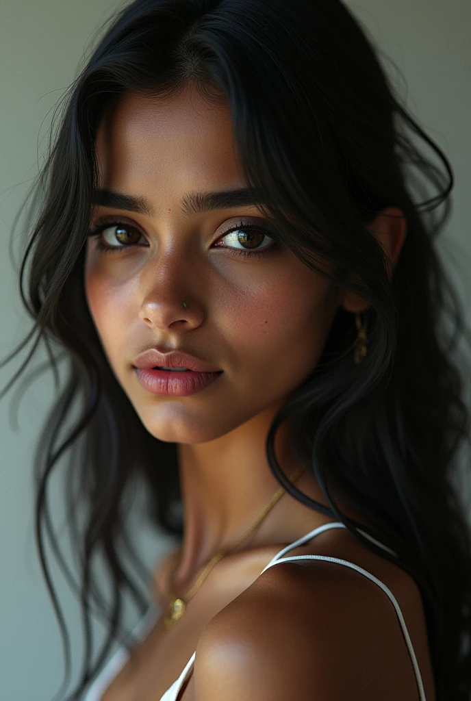Indian girl multipal image with samne face diffrent positions