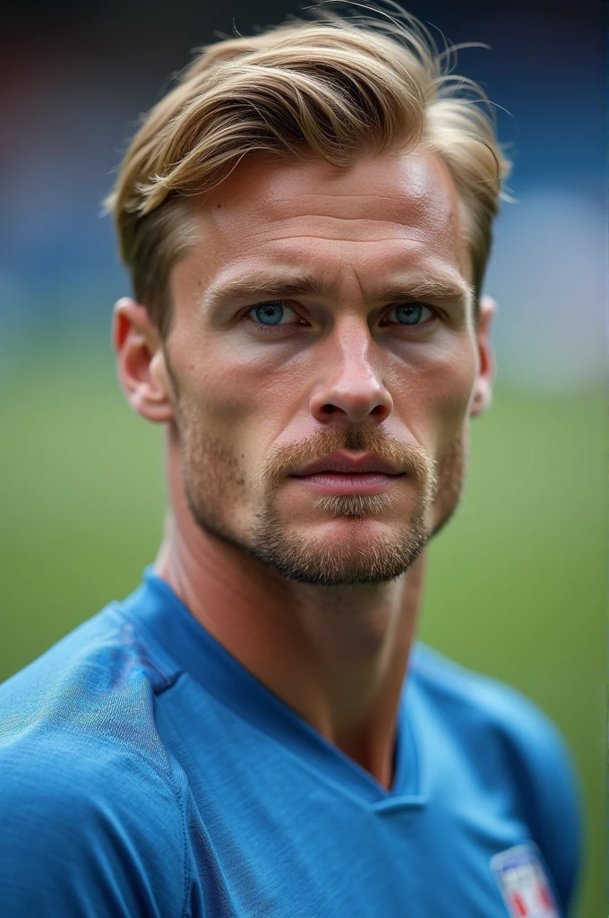 Football player erling haaland prime blue eyes