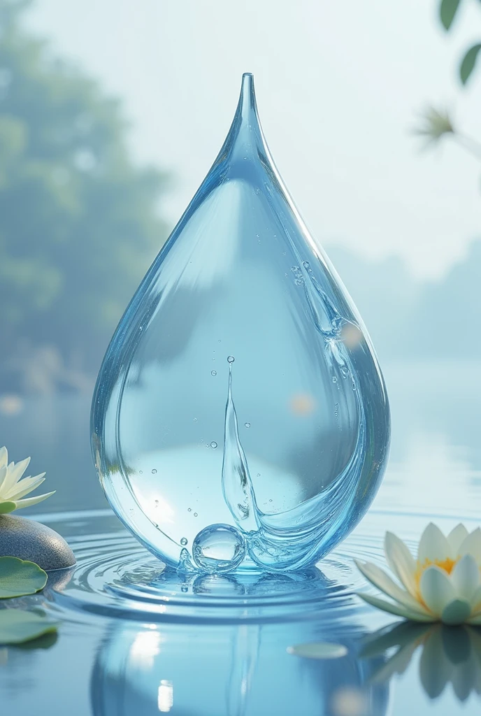 A virtual YouTuber based on a water drop