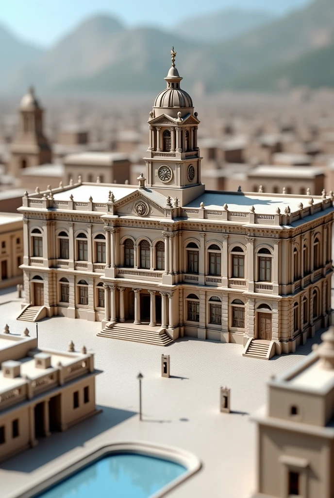 Well-made model of the Peruvian Government Palace