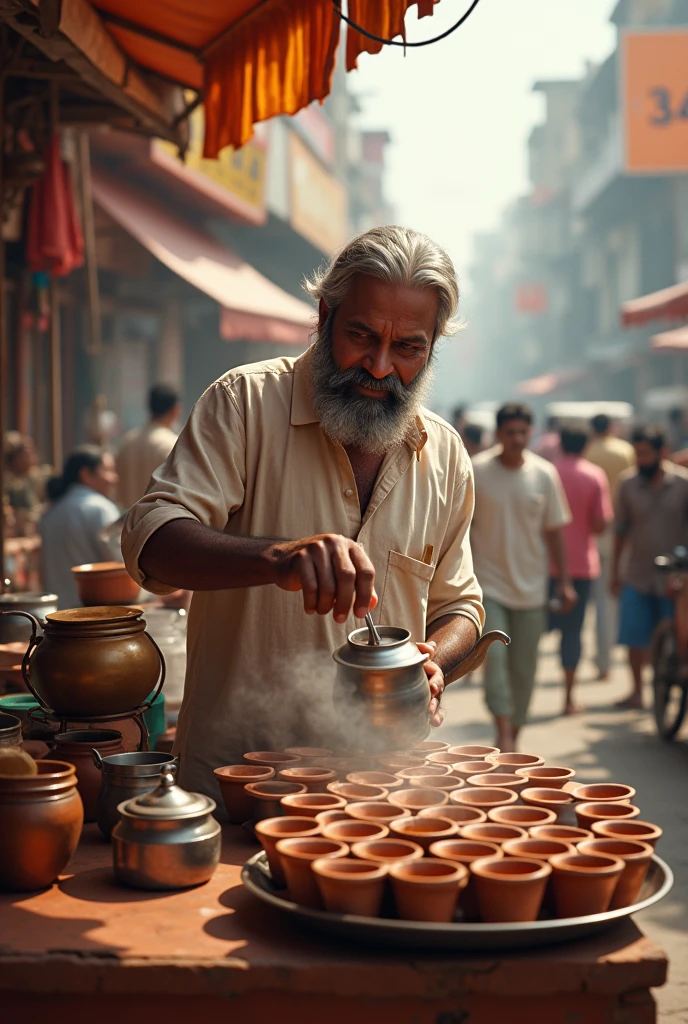 A chai wala serving 10000 cups
