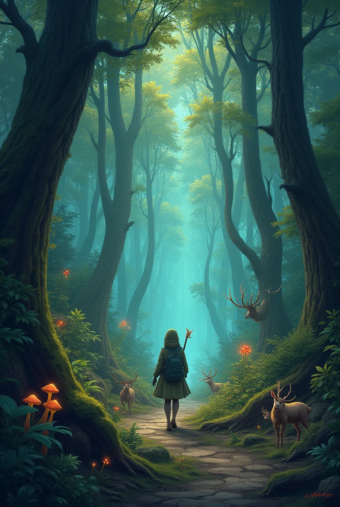 You bid farewell to the deer and continue your journey through the forest, your heart filled with gratitude for the encounter. As you travel deeper into the woods, you encounter strange creatures and mystical phenomena, each offering clues to the forests enigmatic past