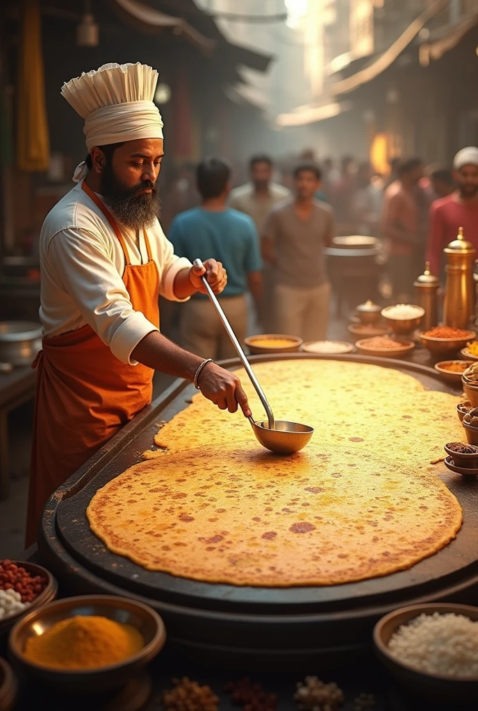 A world largest dosa maker famous worldwide