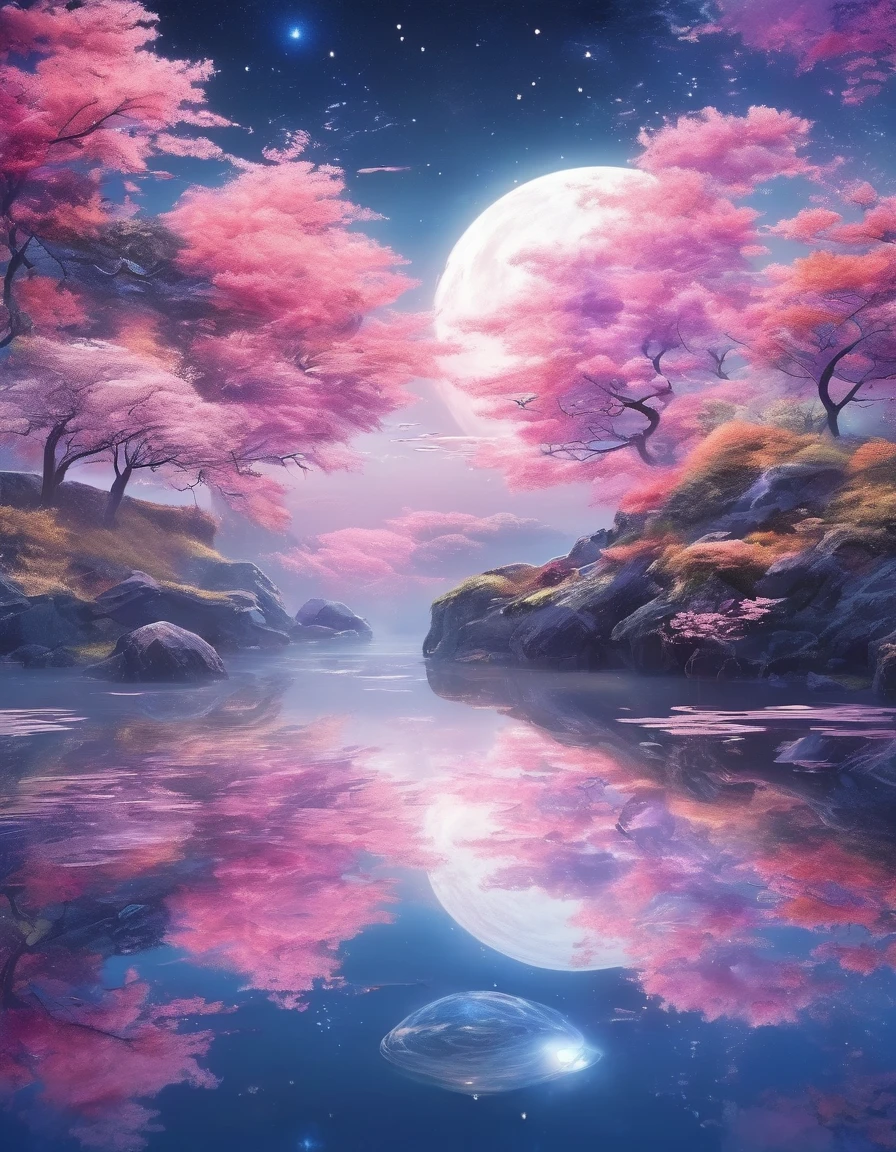 Beautiful galaxy dreamscape,Soft and surreal colors,(Highest quality,4K,High resolution:1.2),Very detailed,Impressionist style,starry skies,dream-like雰囲気,Gentle moonlight,Space Pattern,Peaceful atmosphere,Subtle changes,Sublime Beauty,dream-like環境,Quiet Peace,,A tranquil and otherworldly landscape,Sublime Sky Background,Calm and graceful,Subconscious Journey,Cosmic Inspiration,Vibrant and captivating colors,dream-like抽象化,A magical and enchanting sight,Deep amazement and awe,lucid dream,Galactic Dreamscape,A relaxing and introspective experience,bright shining star,Blissful state of mind,Cosmic Whispers,Mysterious and enchanting,Just drifting away.I would prefer that there are no people in the image、dream-likeロマンチック, dream-like雰囲気とドラマ, とても魔法的でdream-like, dream-likeシーン, 幻想的でdream-like雰囲気, dream-like、Fantastic,