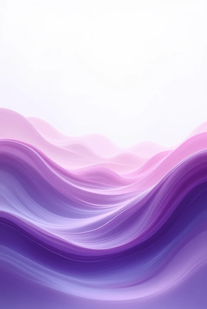 White canvas , Purple colors of different shades begin to appear , with wave shapes