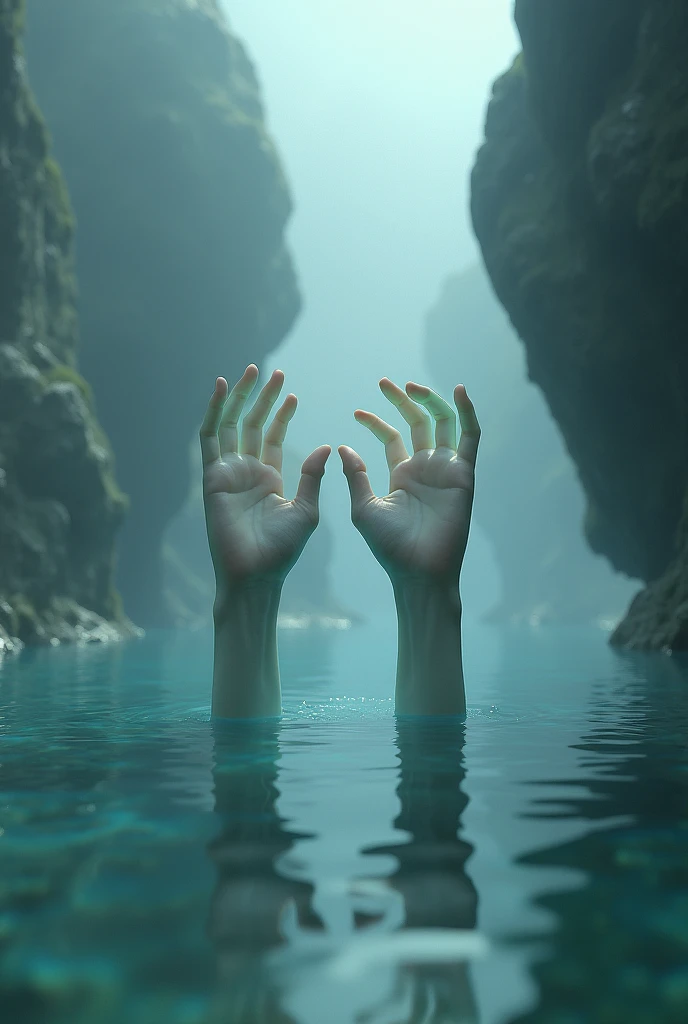 Flooded hands