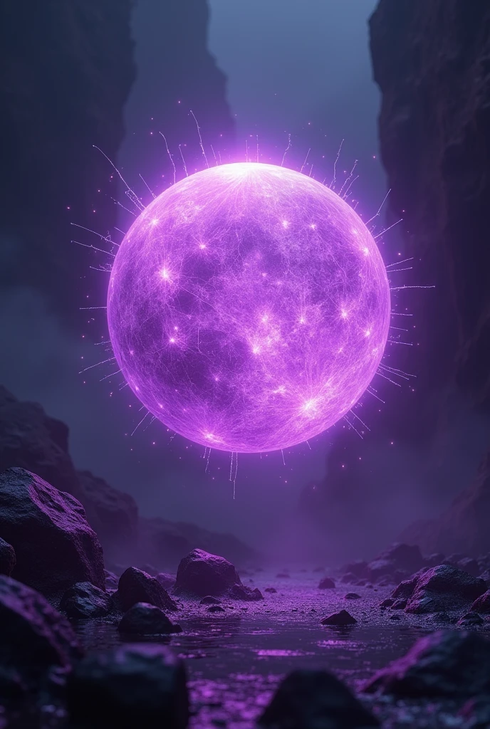 Purple 1 sphere Luminous Decoration Magic Spooky Nuke