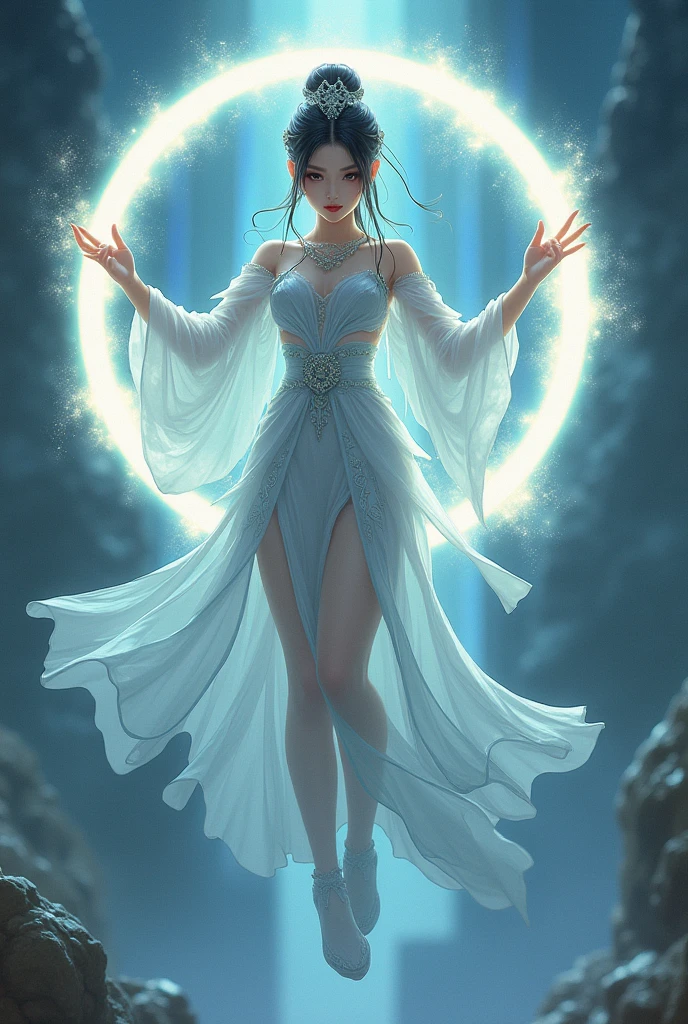 one.Character setting:
Name:Gender of the Lord of the Moon Palace in the Protoss:woman
age:~the girl。(6~7 Heads)
Copywriting settings:Suspended in the air,Surround the lunar wheel behind the Method,施法攻击时映托月轮的能量光亮
two.Design requirements:
1.The image should break through tradition,creative。
2.The style of clothing is more trendy and Chinese design。
3.The dynamics don’t need to be too big,Standing mainly。
two.
Submission requirement 1: Submit a rendering of the scene(Highlight the design,The coloring does not need to be too fine)And a simple back view reference image:
Coloring reference(Japanese and Korean thick coating)