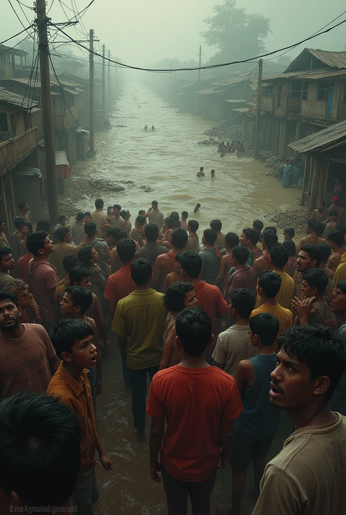 The cry of the people affected by the flood Bangladesh