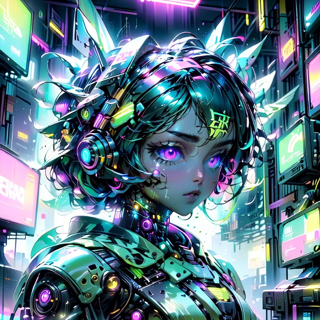 Memes, Surreal, Digital Art, EEG, Information flow, Cultural transmission, Potential awareness, abstract pattern, psychedelic, Neon color, Glitch Art, cyber punk, Cinema Lighting, Super detailed, 8k, Realistic, Volumetric, Ray Tracing, Studio Lighting, Vibrant colors, psychedelic elements, Viral content, Social Media, Cultural phenomenon