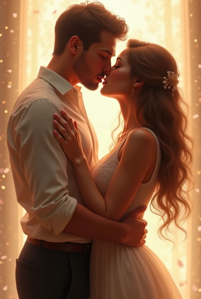 couple kissing