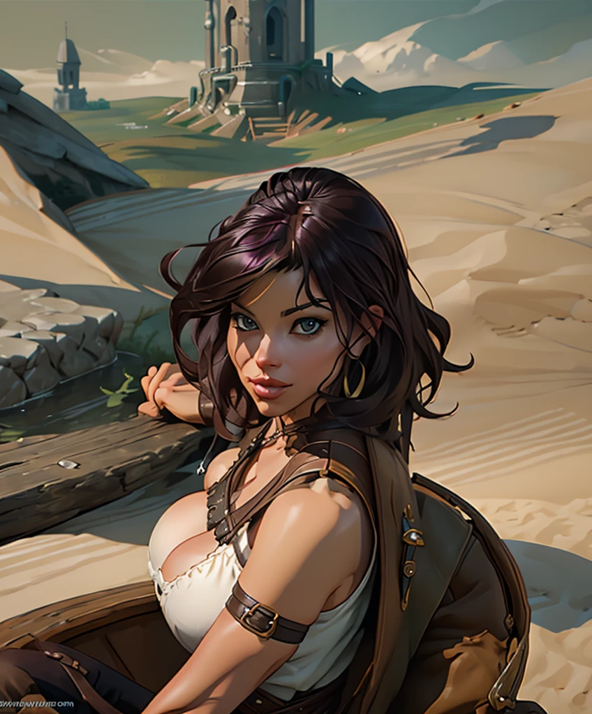 (((Solo focus.))) (((Single character image.))) (((Looks like a great fantasy adventurer.))) A single character portrait, fantasy artwork, fantasy attire, clear and sharp, of an attractive, (((Dressed like a sexy Corsair.))) (((youthful))), (((Stunning sex appeal.)))  sexy, mysterious, woman in her early 20’s, tattoos, sexy hair, female adventuress, smug smirk, gorgeous face, and an athletic body and somewhat muscular.  She also has a beautiful body, detailed, gothic art, trending on artstation, Dungeons & Dragons character portrait, intricate details, ultra detailed,  ultra detailed clothes,, epic masterpiece, ultra detailed, intricate details,  award winning, fantasy art concept masterpiece, trending on Artstation, digital art, unreal engine, 8k, ultra HD, centered image, flirty,