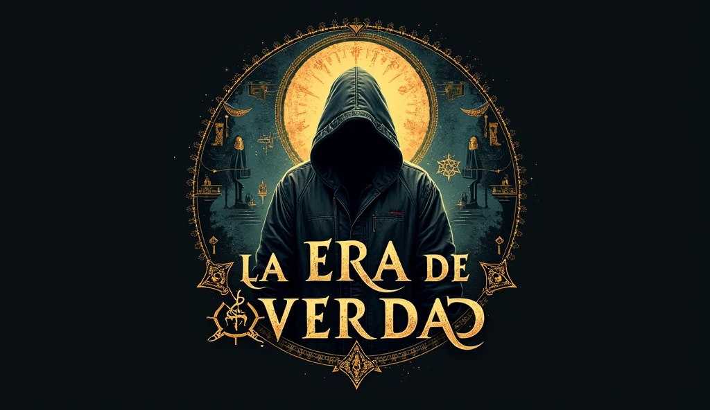 Logo, conspiracy and stories channel called The Age of Truth in Spanish