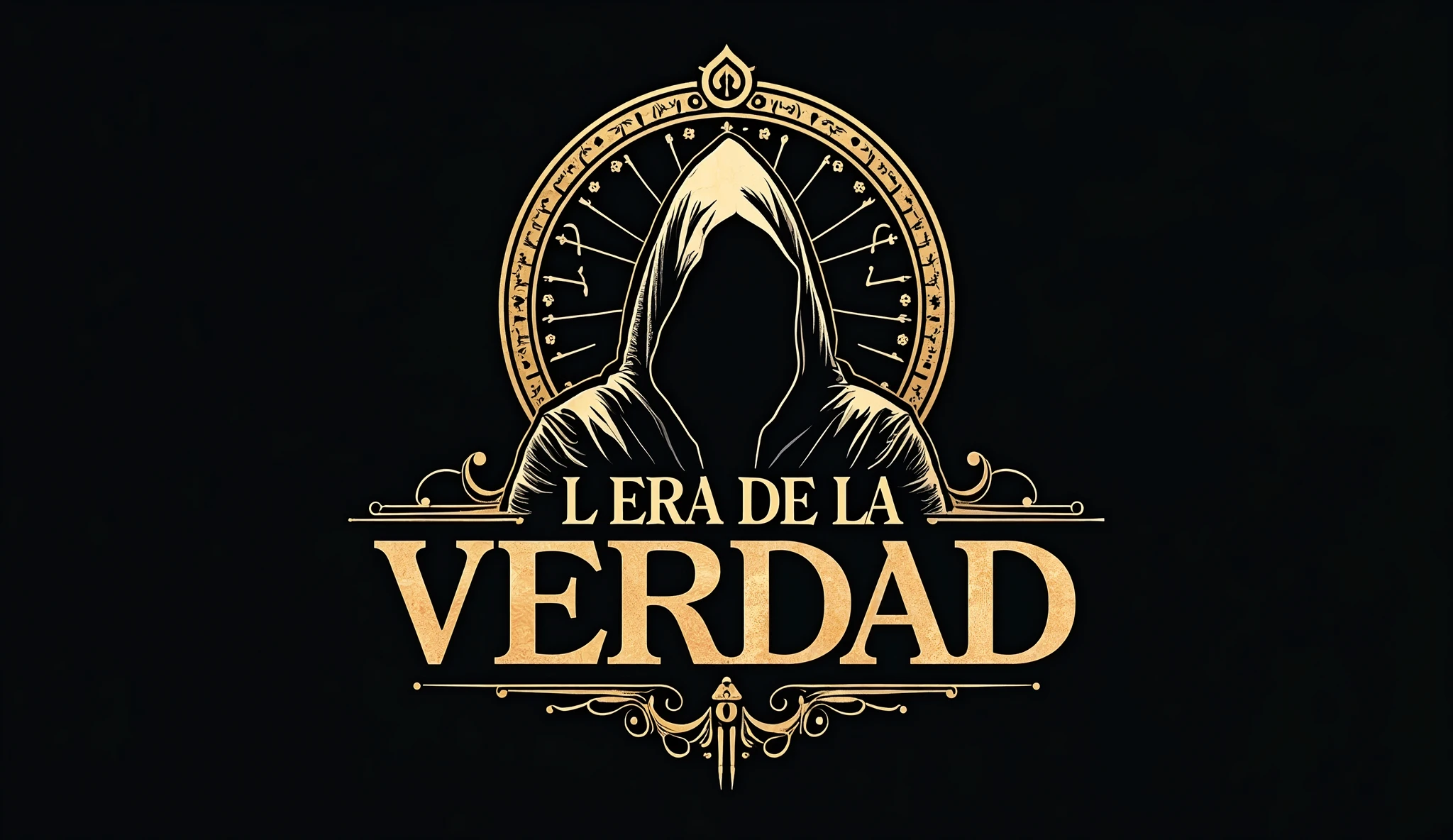 Logo, conspiracy and stories channel called The Age of Truth in Spanish
