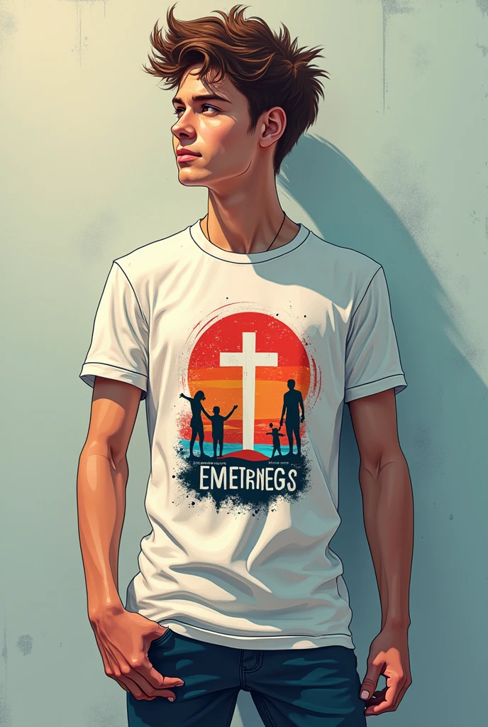 Christian shirt with TEENS symbol 
