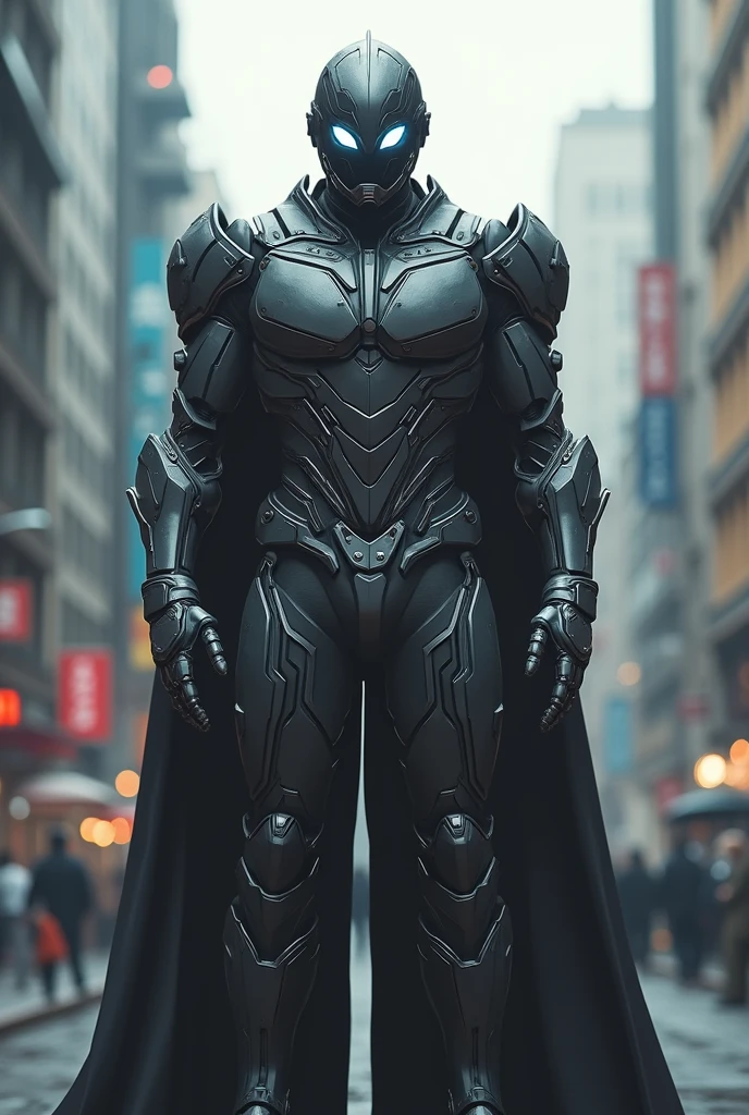 Realistic kamen rider in real life with full body armor. Full coated body armor.