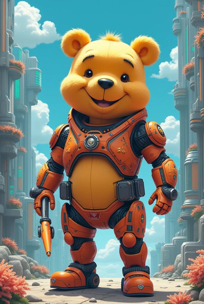 Winnie the pooh futuristic anime