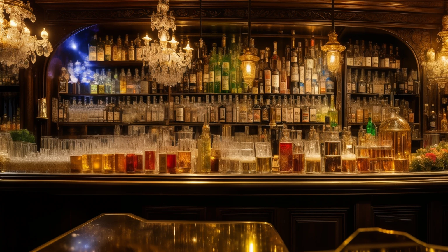 ((best quality)), ((masterpiece)), (detailed), An alchemist, Parties, bar, Monet