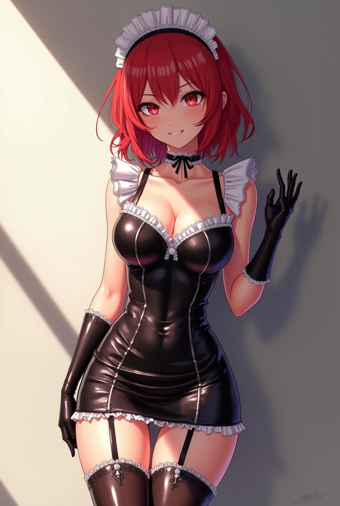 Takagi-san n latex maid outfit