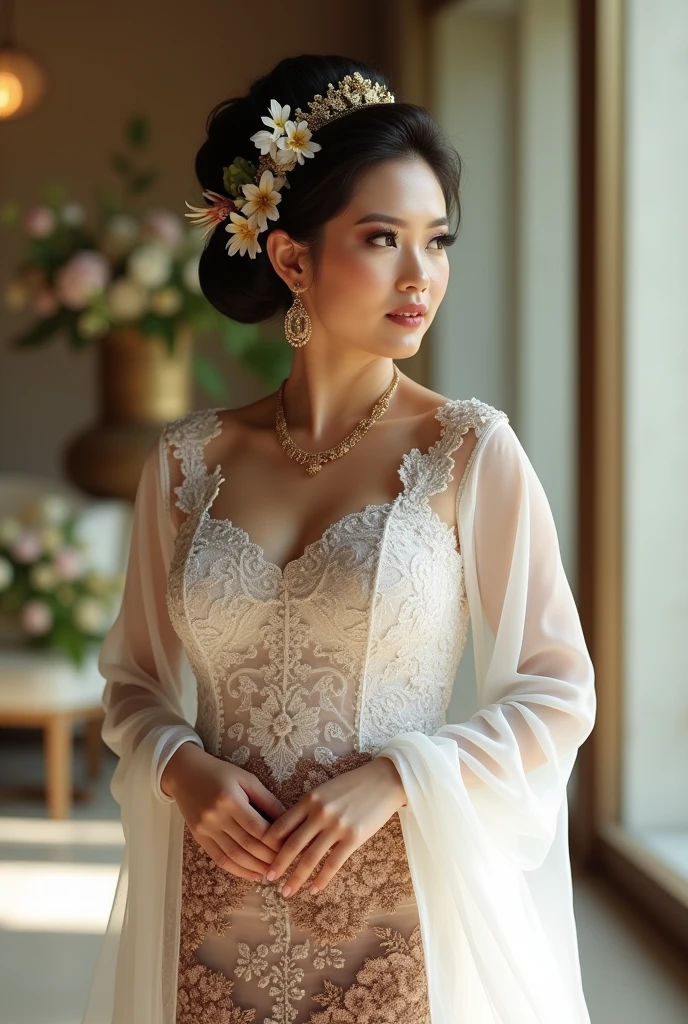 best quality, masterpiece, highres, 1girl,china wedding  dress,hair ornament,necklace, jewelry,Beautiful face,upon_body, tyndall effect,photorealistic, dark studio, rim lighting, two tone lighting,(high detailed skin:1.2), 8k uhd, dslr, soft lighting, high quality, volumetric lighting, candid, Photograph, high resolution, 4k, 8k, Bokeh