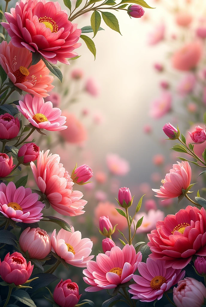 photographic backdrop flowers horizontal format without people