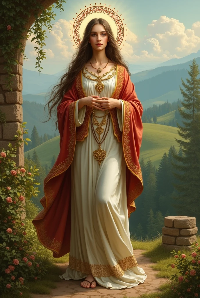Image of Saint Barbara drawn