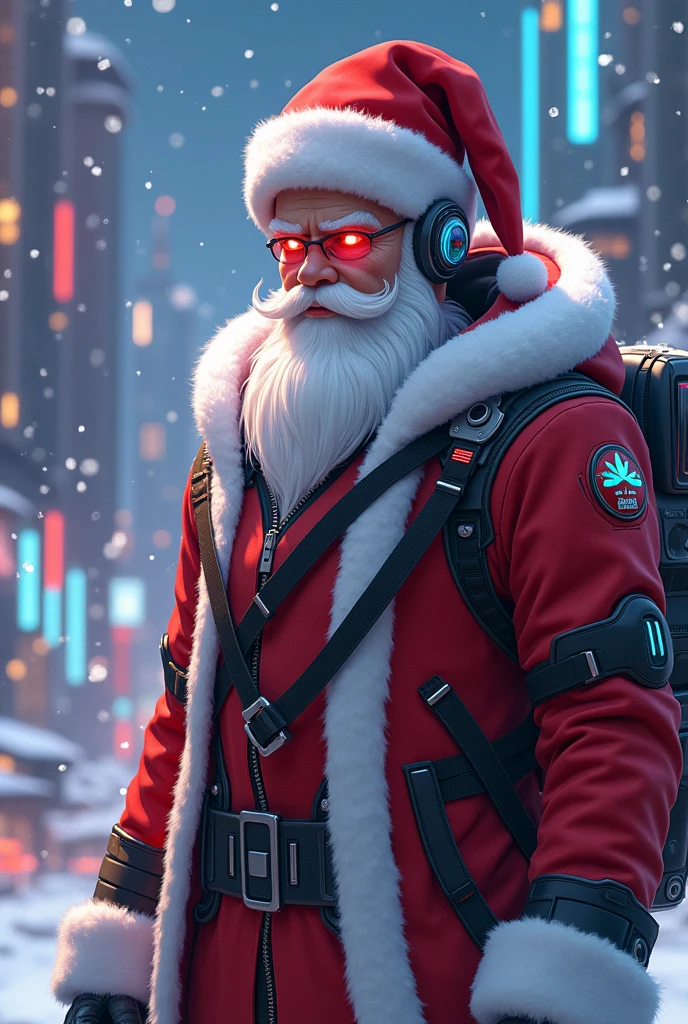 Santa Claus futuristic anime