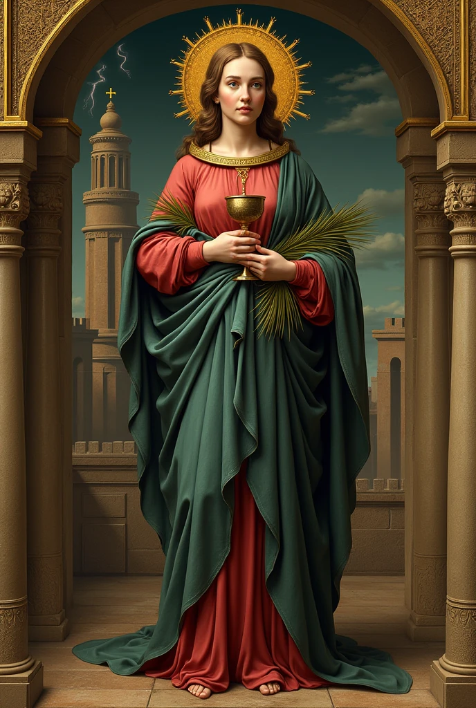 I want you to give me pictures of Saint Barbara to draw