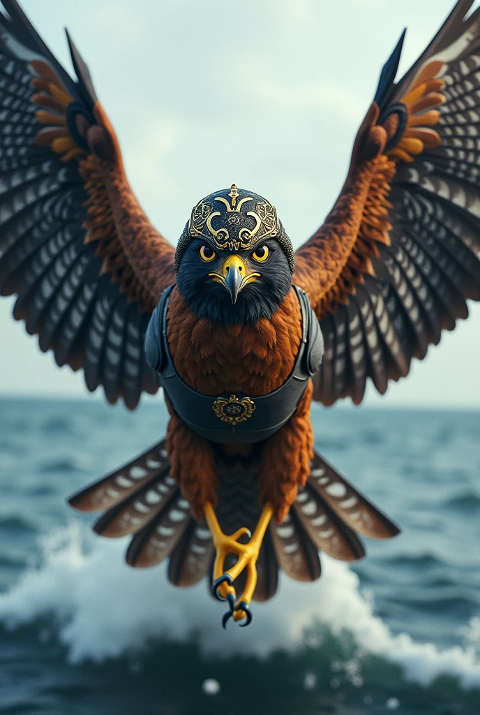 falcon with marine headgear shirt logo
