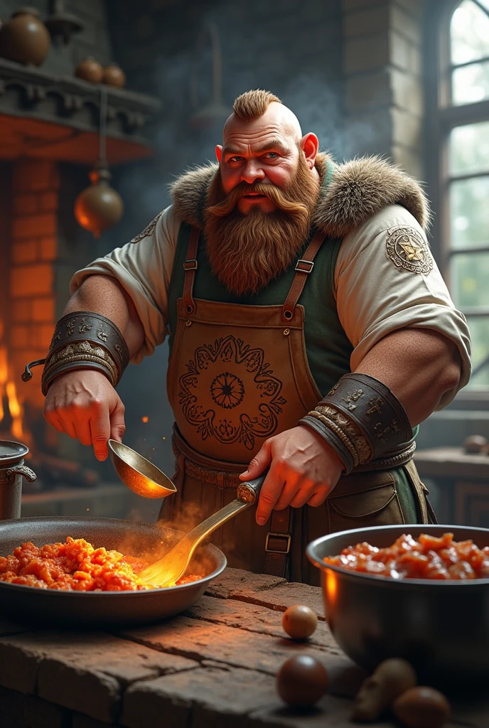 a fantasy dwarf whi cook