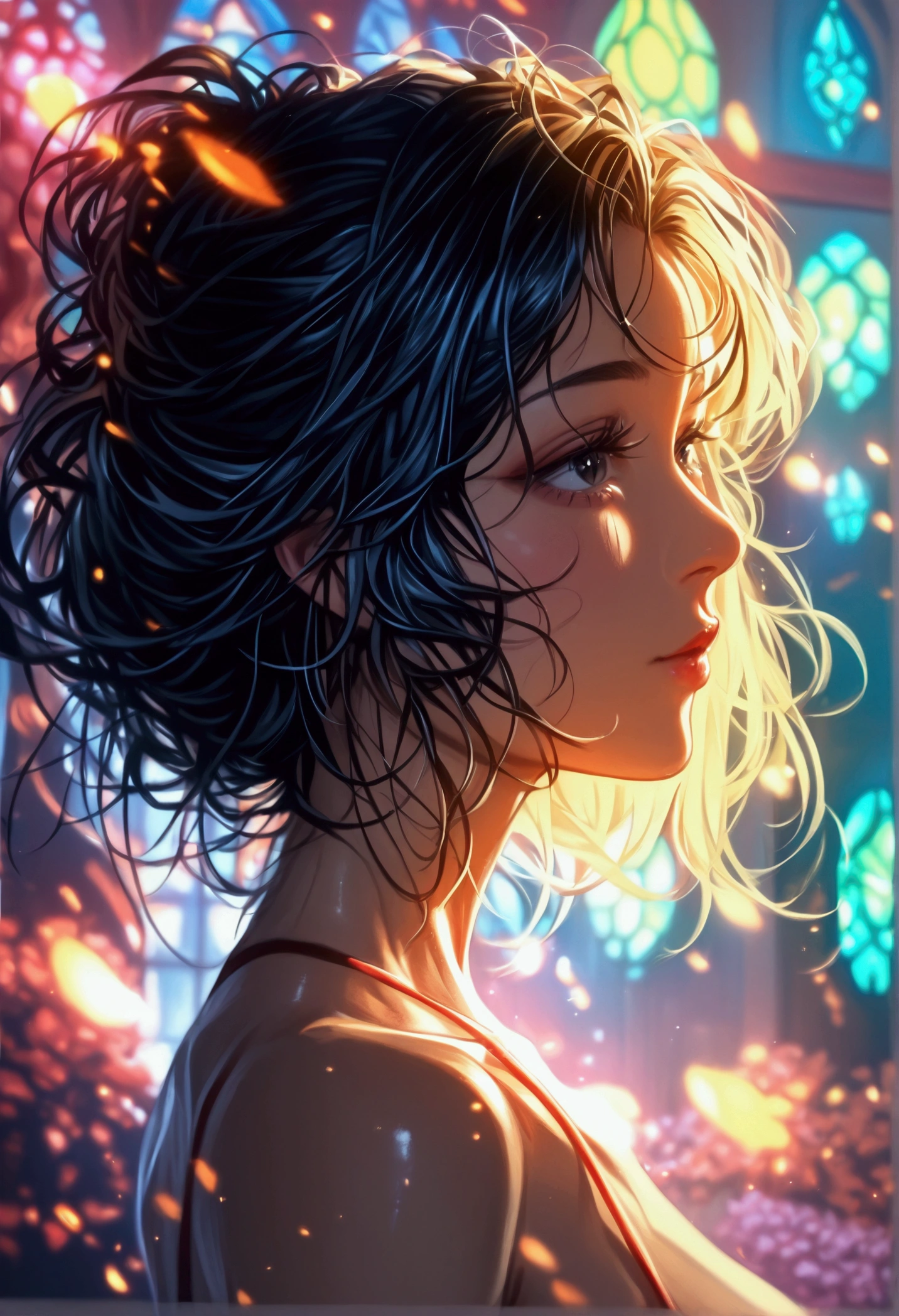 score_9, score_8_superior, score_7_superior, High-resolution CG illustration,A masterpiece in 32K resolution,Highest quality,it is really amazing,Very detailed,Ultra-high resolution,Ultra-realistic,Realistic,Increased depth of field,Cinematic lighting,
Elegant mature Japanese woman,
Shiny black hair,Straight long hair,Showing his forehead,god々Beautiful,Ultra-detailed and beautiful face,Sensual look,Beautiful dark brown, moist eyes,Pitch black eyes,Glowing, moisturized skin,Translucent white skin,born々New skin texture,Great proportions,
Wine red slit dress,spaghetti straps,Deep slit,Detailed and beautiful lace decorations,born地の柔らかな質感,
Black panties,
Black Stockings,
Low - Angle,Cinematic,