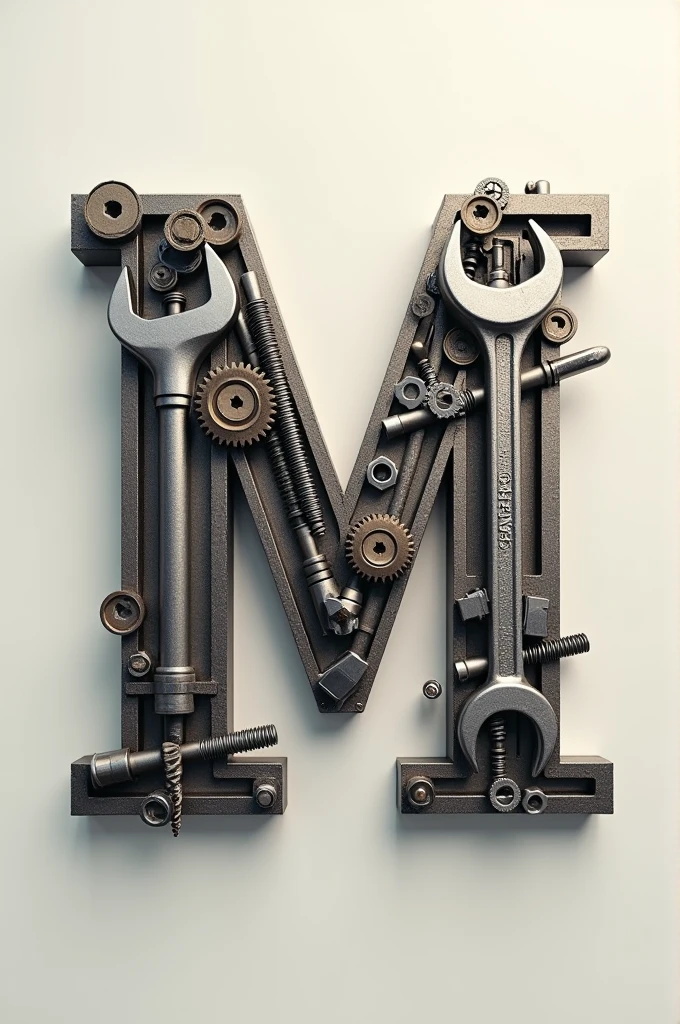 draw an M with workshop keys