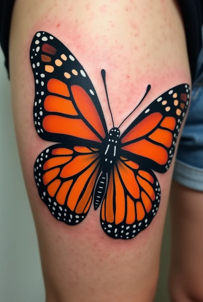 Monarch butterfly tattoo