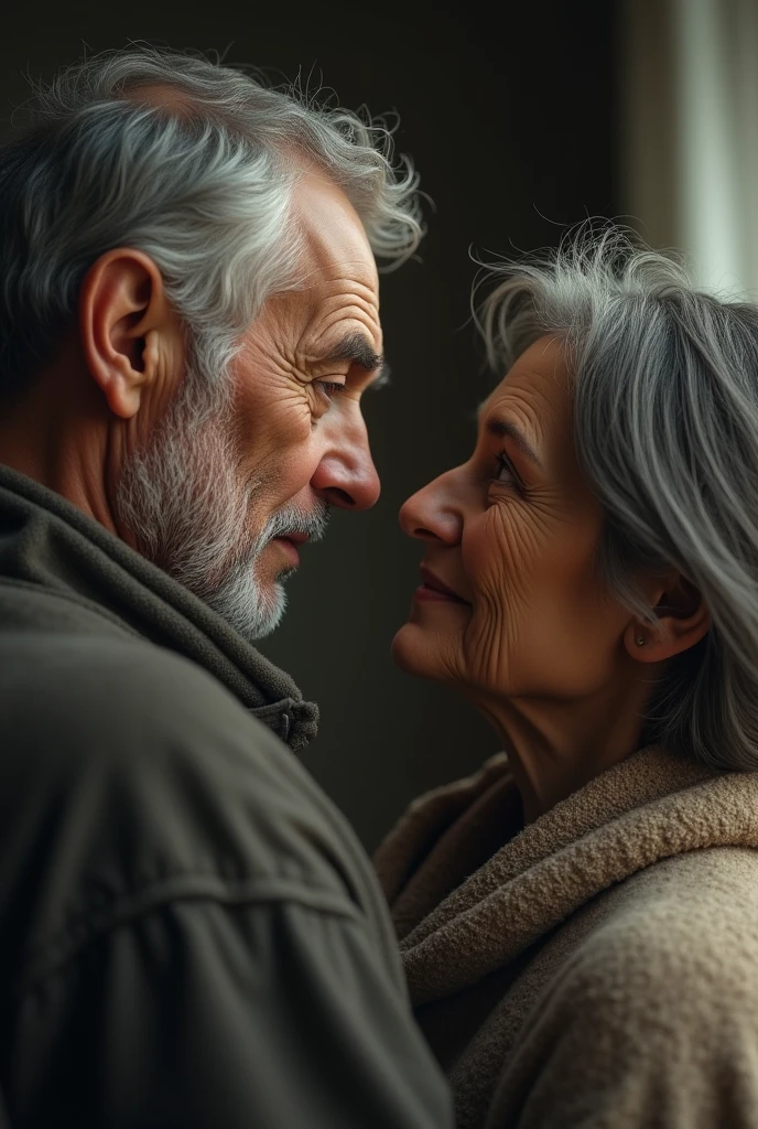 the picture of the 50-year-old father staring at his 46-year-old wife
