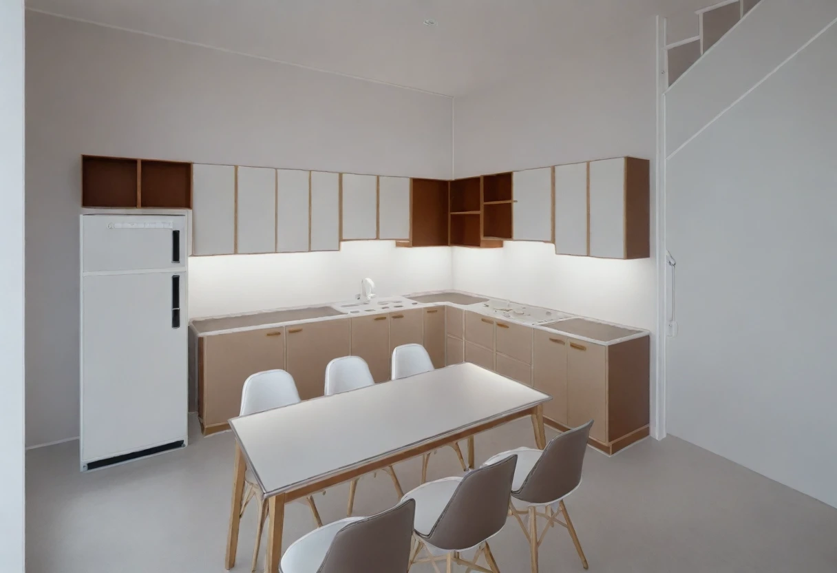 RAW photo, masterpiece, a view of a ( kitchen ROOM :1.3) with a couch, chairs, and a chandelier, highly detailed interior, neo - classical style, neoclassical style, neoclassicism style, interior architect architectural visualization, neoclassical style, in style of classicism, white light sun, rendered in vray, rendered in v-ray, rendered in unreal engine 3d, (photorealistic:1.2), (photorealistic:1.5), best quality, ultra high res, architechture, (leather sofa detail:1.5), neoclassic house, (detailed railing neoclassic:1.5), luxury neoclassical villa, (mable floor details:1.5), (detailed neoclassical carpet:1.5), in the style of neoclassical scene, glass windows, best quality, (Intricate lines:1.5), ((Photorealism:1.5)),(((hyper detail:1.5))), archdaily, award winning design, (dynamic light:1.3), (day light:1.2), (perfect light:1.3), (shimering light :1.4), refection glass windows, (curved line architecture arch:1.2), photorealistic, FKAA, TXAA, RTX, SSAO, Post Processing, Post-Production, CGI, VFX, SFX, Full color,((Unreal Engine 5)), Canon EOS R5 Camera + Lens RF 45MP full-frame CMOS sensor, HDR, Realistic, Cinematic intricate detail, extreme detail, science, hyper-detail, FKAA, super detail, super realistic, crazy detail, intricate detail, nice color grading, reflected light on glass, eye-catching wall lights, unreal engine 5, octane render, cinematic, trending on artstation, High-fidelity, Viwvid, Crisp, Sharp, Bright, Stunning, ((Lifelike)), Natural, ((Eye-catching)), Illuminating, Flawless, High-quality,Sharp edge rendering, medium soft lighting, photographic render, detailed archviz, ((( WHITE Tone : 5 )))