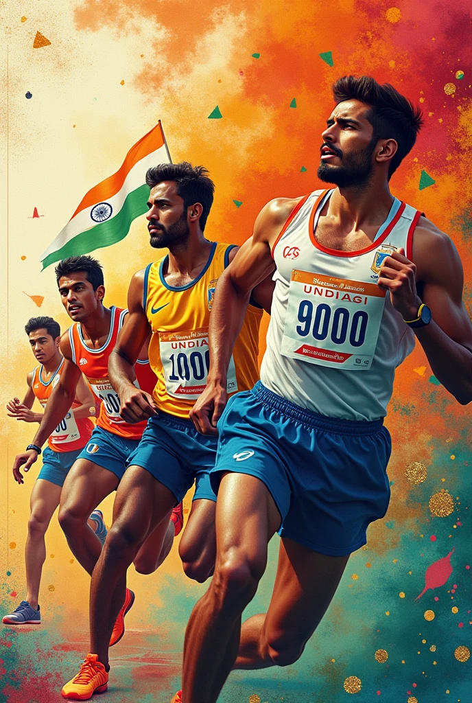 A card with the topic Indian Olympics
