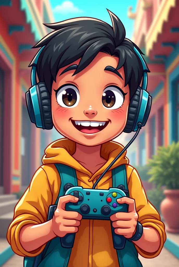 A boy funny  and nepali vibes like rg bucket list
Cartoon  and a gamer