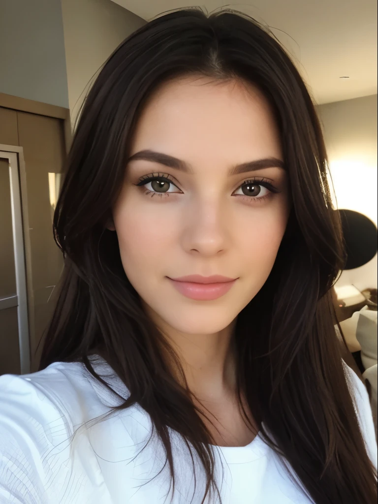 Brunette Woman Selfie