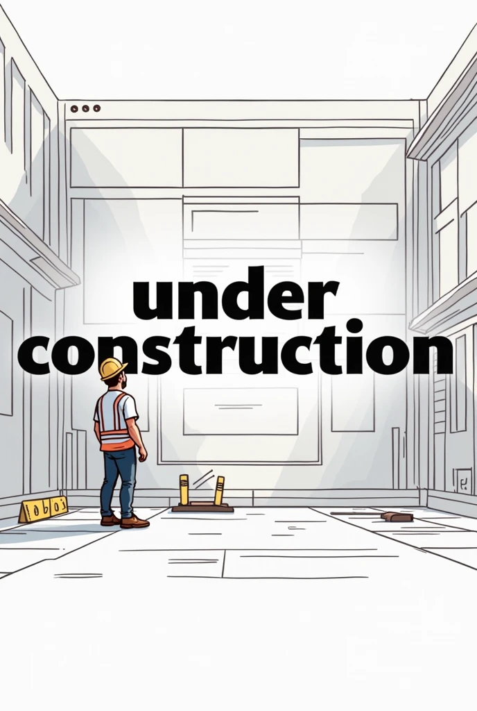 image of page under construction with text in the center "Under construction"