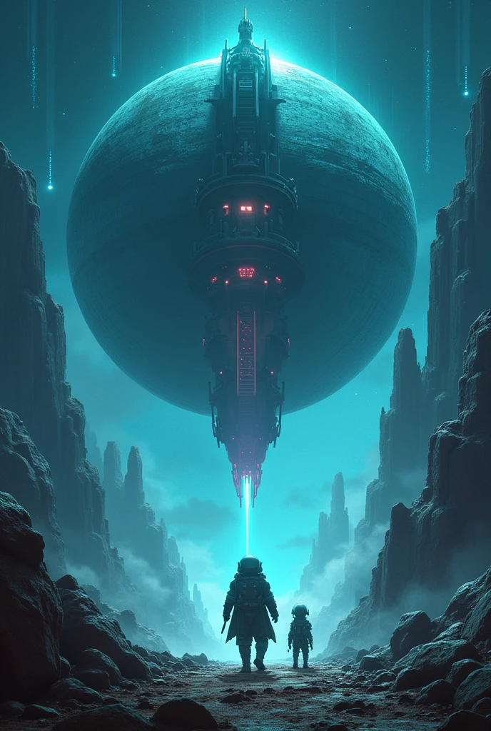 Year, we need your help!“, the robot beeped excitedly. “My name is Zipp, and I come from the planet Lumina. Our home planet is threatened by a dark power, and only you can save us!“
Ohne zu zögern sprang Year ins Raumschiff. Zipp pressed a few buttons, and the next moment they shot into the sky at incredible speed. The stars blurred around them, as they penetrated deeper into space. After a while, a glowing planet appeared – Lumina. But the radiant atmosphere was punctuated by dark shadows, and on the horizon a gigantic, black spaceship.
“This is the Shadow Lord!“, explained Zipp. “He is stealing the light of our planet. If he succeeds, Lumina is shrouded in eternal darkness!“
Year spürte, how his heart beat faster. He was excited, but also determined, to help. Together with Zipp he forged a plan. they decided, to secretly board the Shadow Lord and disable his energy system. “If we can do this, the light will return!“, said Zipp optimistically.
Arrived near the gigantic spaceship, they sneaked in through an open loading hatch. The interior was dark and eerie. Strange things were happening everywhere, mechanical creatures patrolling around. Year und Zipp mussten sich verstecken und huschten durch die dunklen Gänge. Finally they found the control room, where a large machine absorbed the light of Lumina.