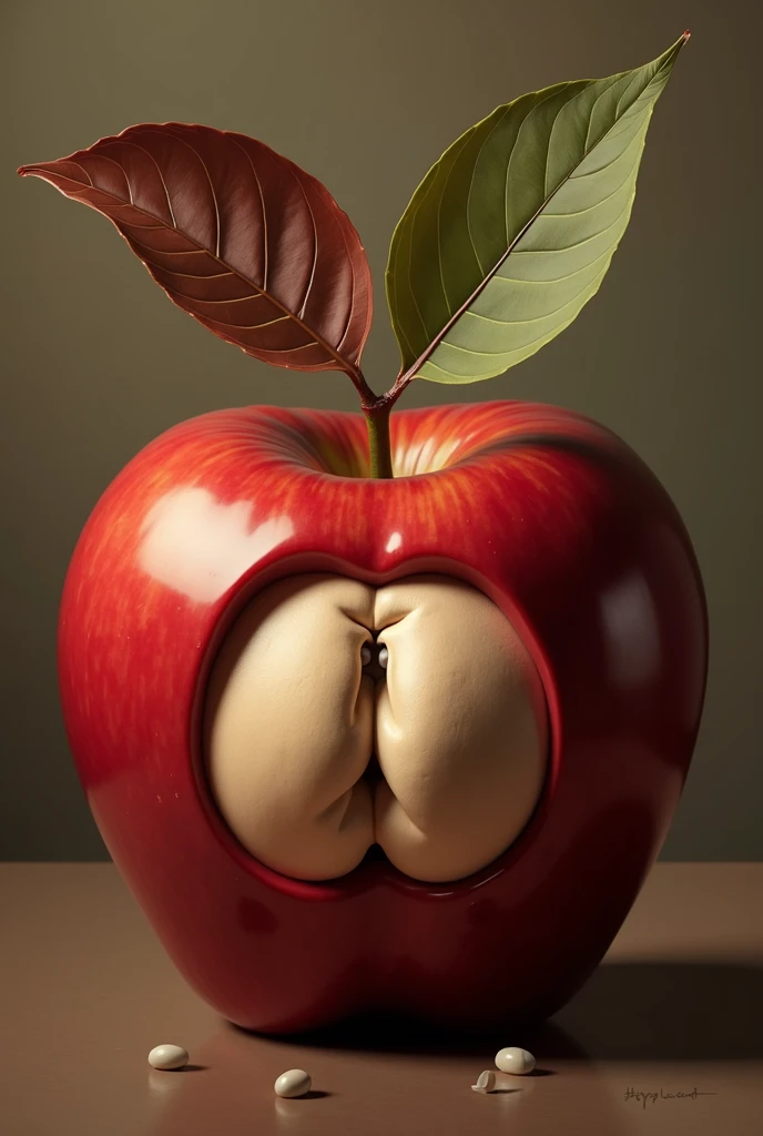 there is a red яблоко with a green leaf sticking out of it, an яблоко, with яблоко, яблоко design, red яблоко, яблокоs, an яблоко doing crossfit, яблоко, вдохновленный Игорем Морским, безумно накаченные бедра, Анатомически правильный!!, цапля, Хеди Ксандт, гиперреалистичное цифровое искусство, still life of an яблоко, яблоко logo
