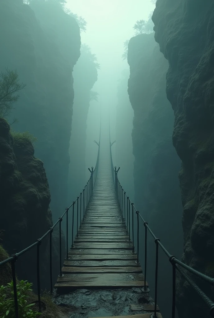 A narrow bridge between two worlds 