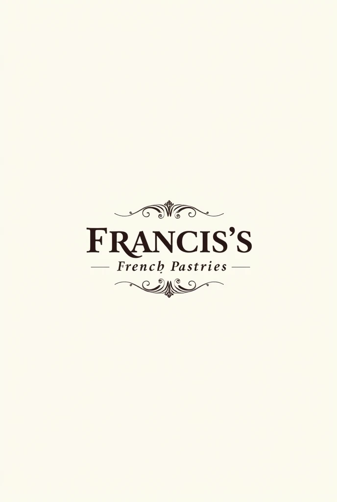 A logo for a French bread shop named Francis's French pastries
Make it simple