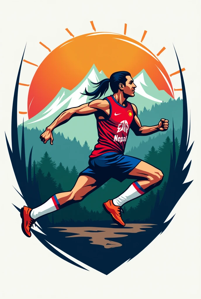 Create a sports nepal Logo like a organisation