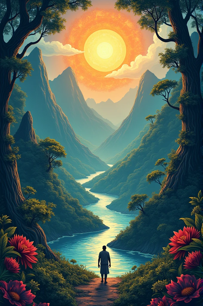 Mythical stories and legend of the Philippines in poster making